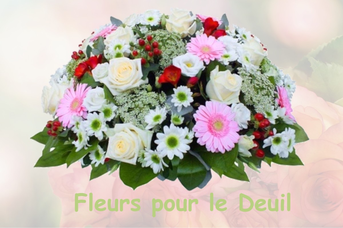 fleurs deuil CHATEAUNEUF-D-OZE